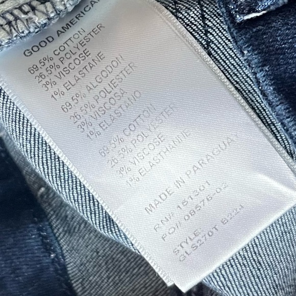 Good American • Blue 224 Good Legs Straight Crop Jeans - Picture 8 of 9